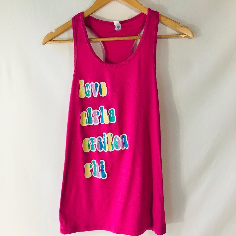 Alpha Epsilon Phi AEPhi Tank Top Sz Med 0093